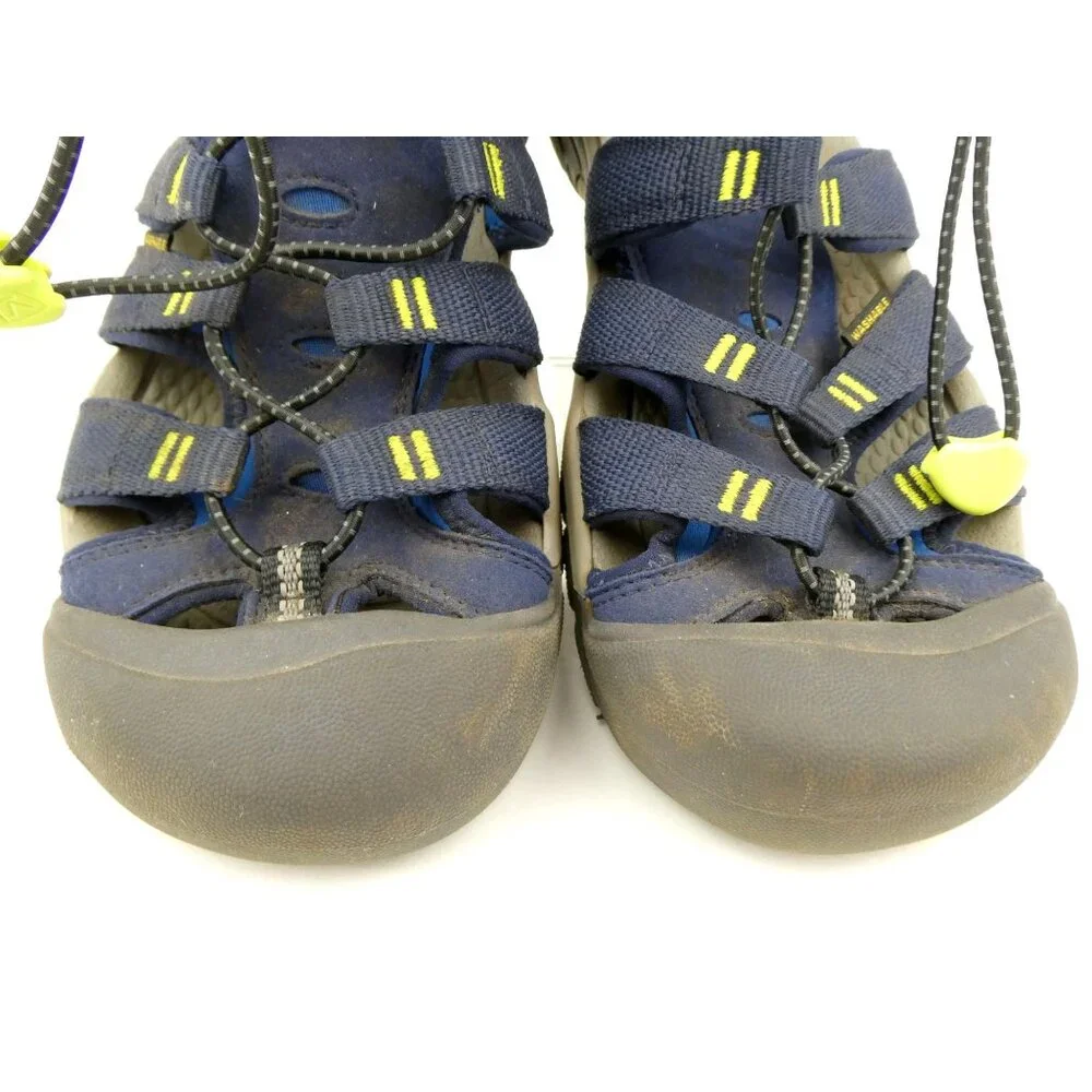 Keen‎ Newport Waterproof Hiking Sandals Navy/Yellow Size 6